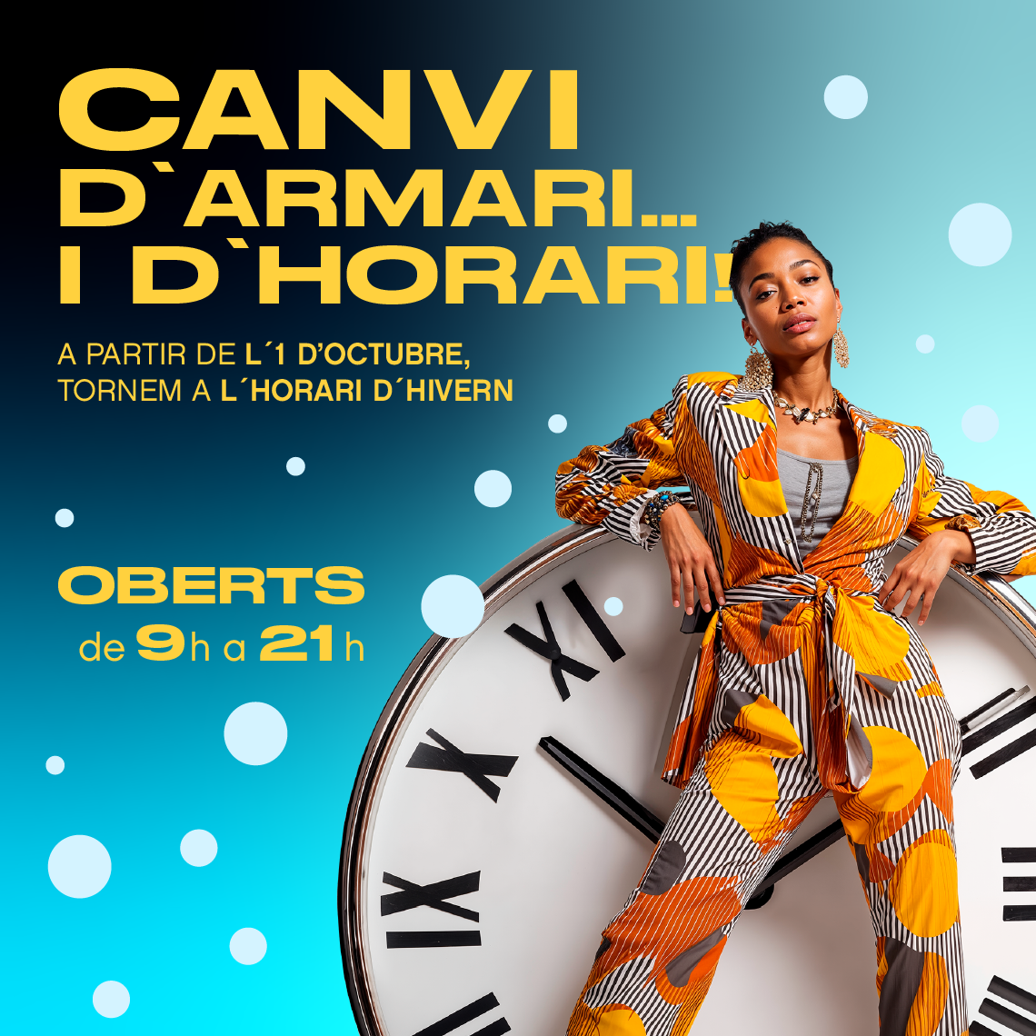 canvi d'horario