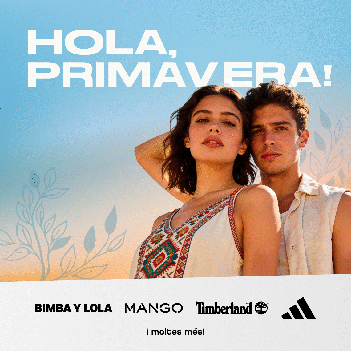 NOIA I NOI POSANT VESTITS D'ESTIU