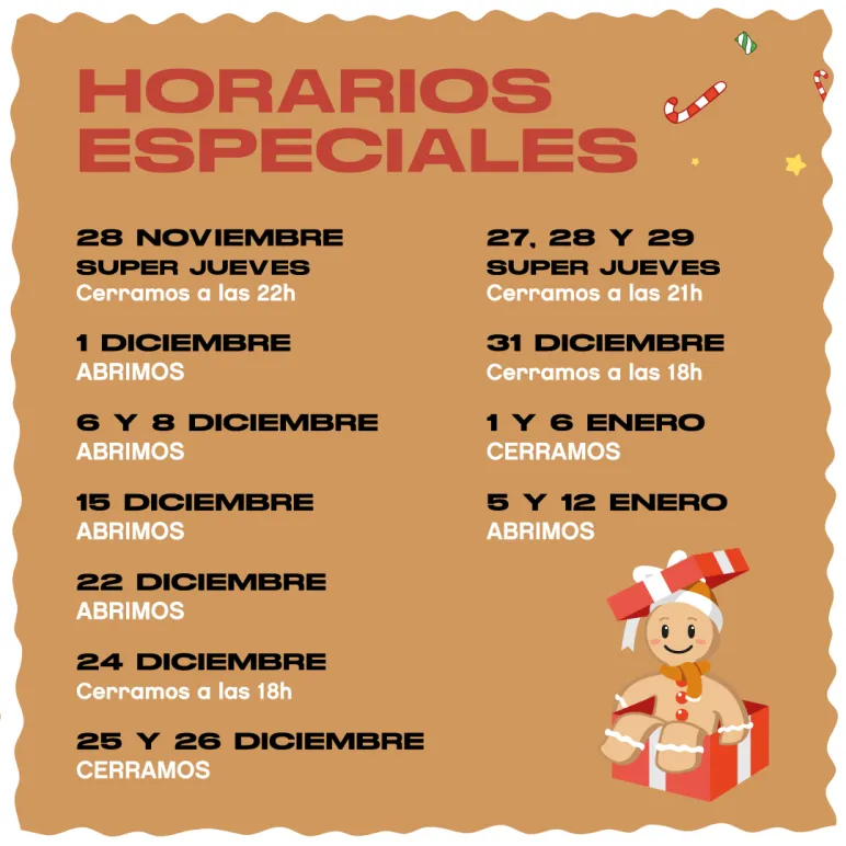 horarios especiales de apertura en Viladecans the style outlets