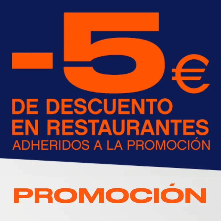5€ de descompte en restauració