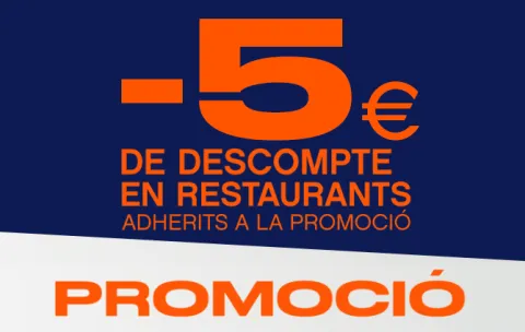 5€ de descompte en restauració