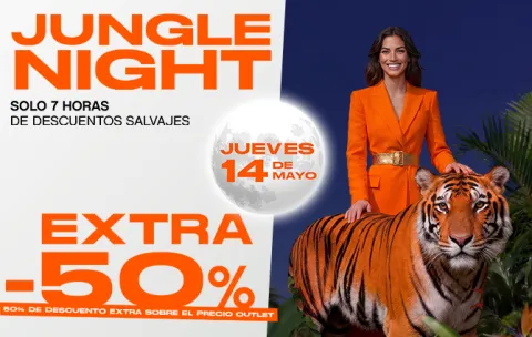 jungle night 50% descuento extra