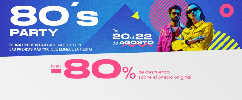 80's party descuentos